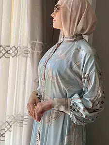 peaceful blue dress