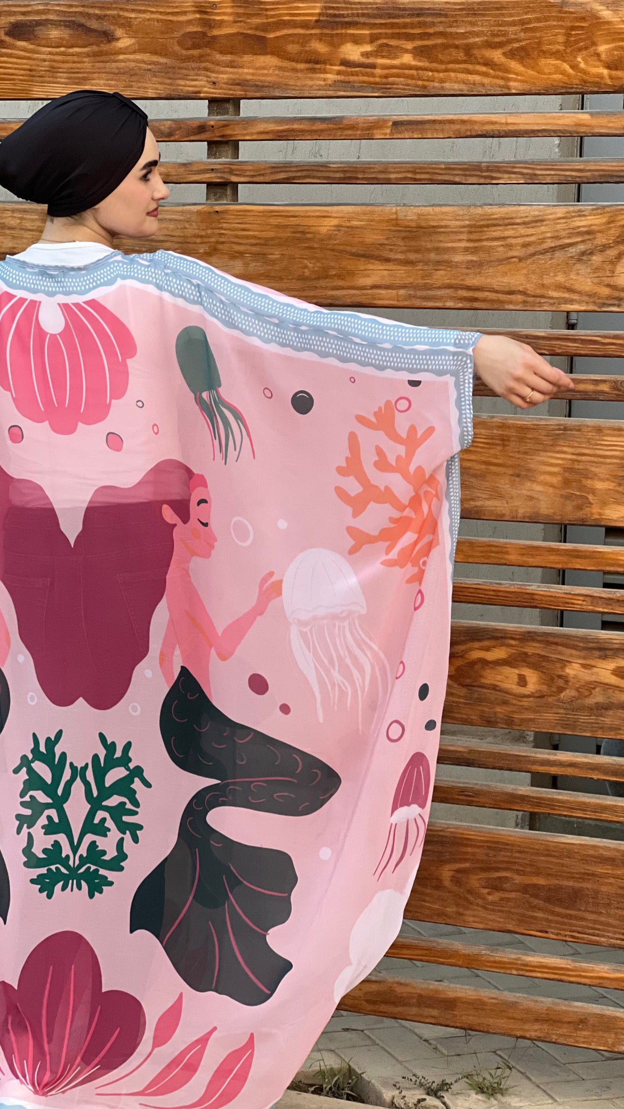 “Mermaid” poncho