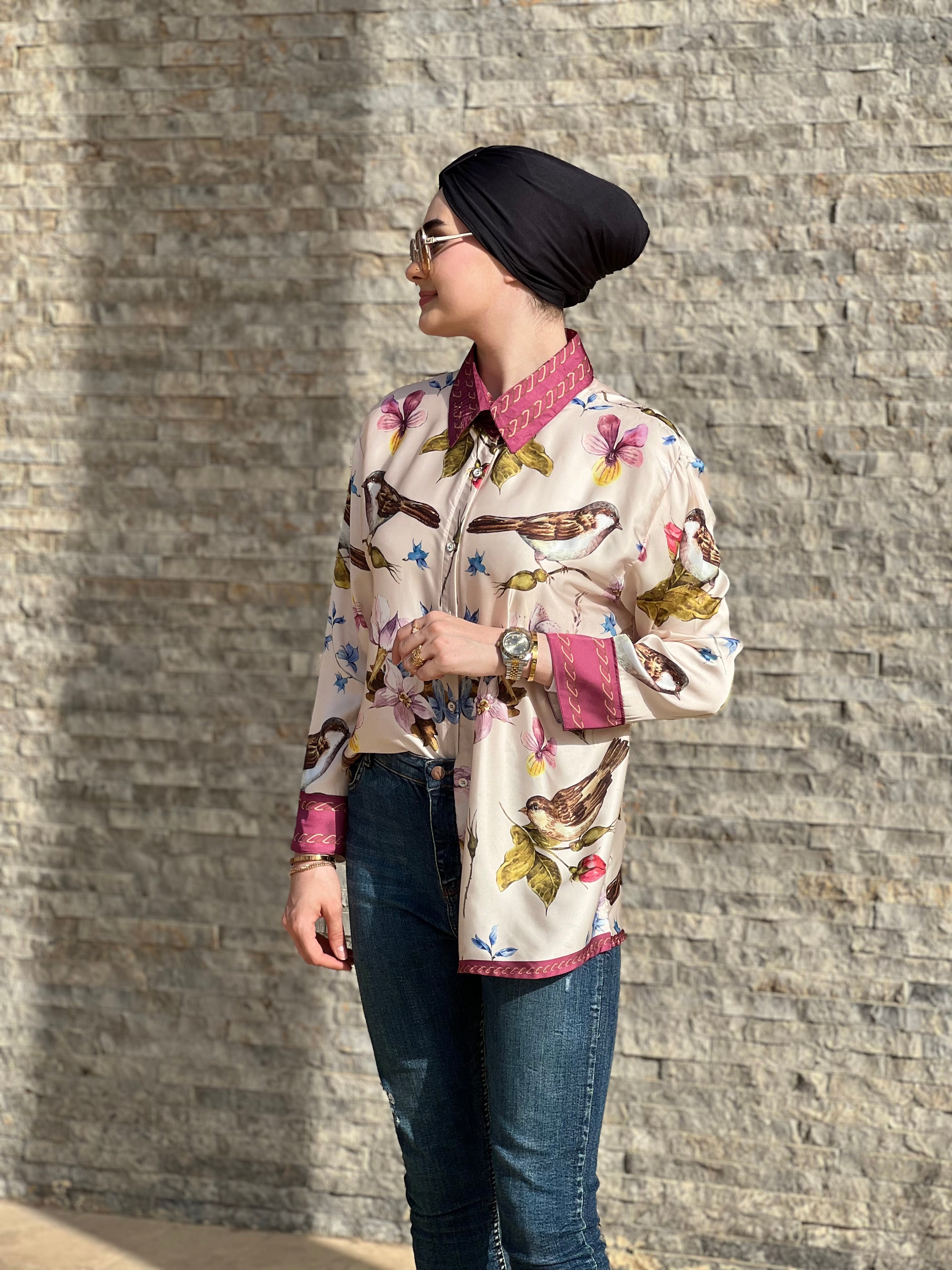Birds pattern shirt