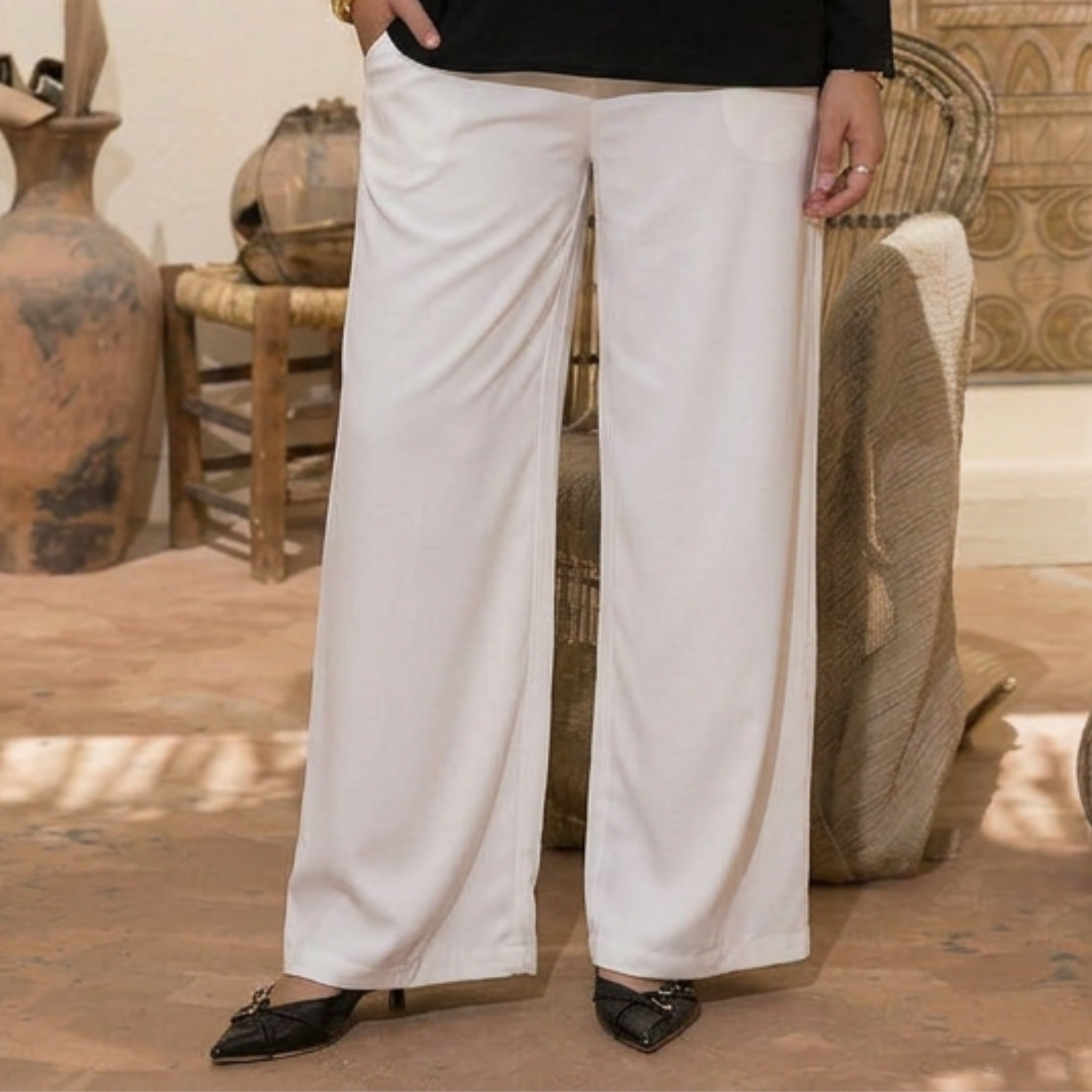 Basic wide pants
