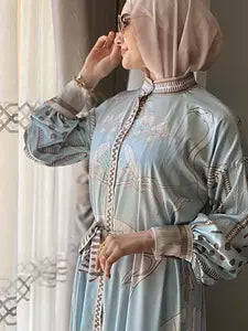 peaceful blue dress