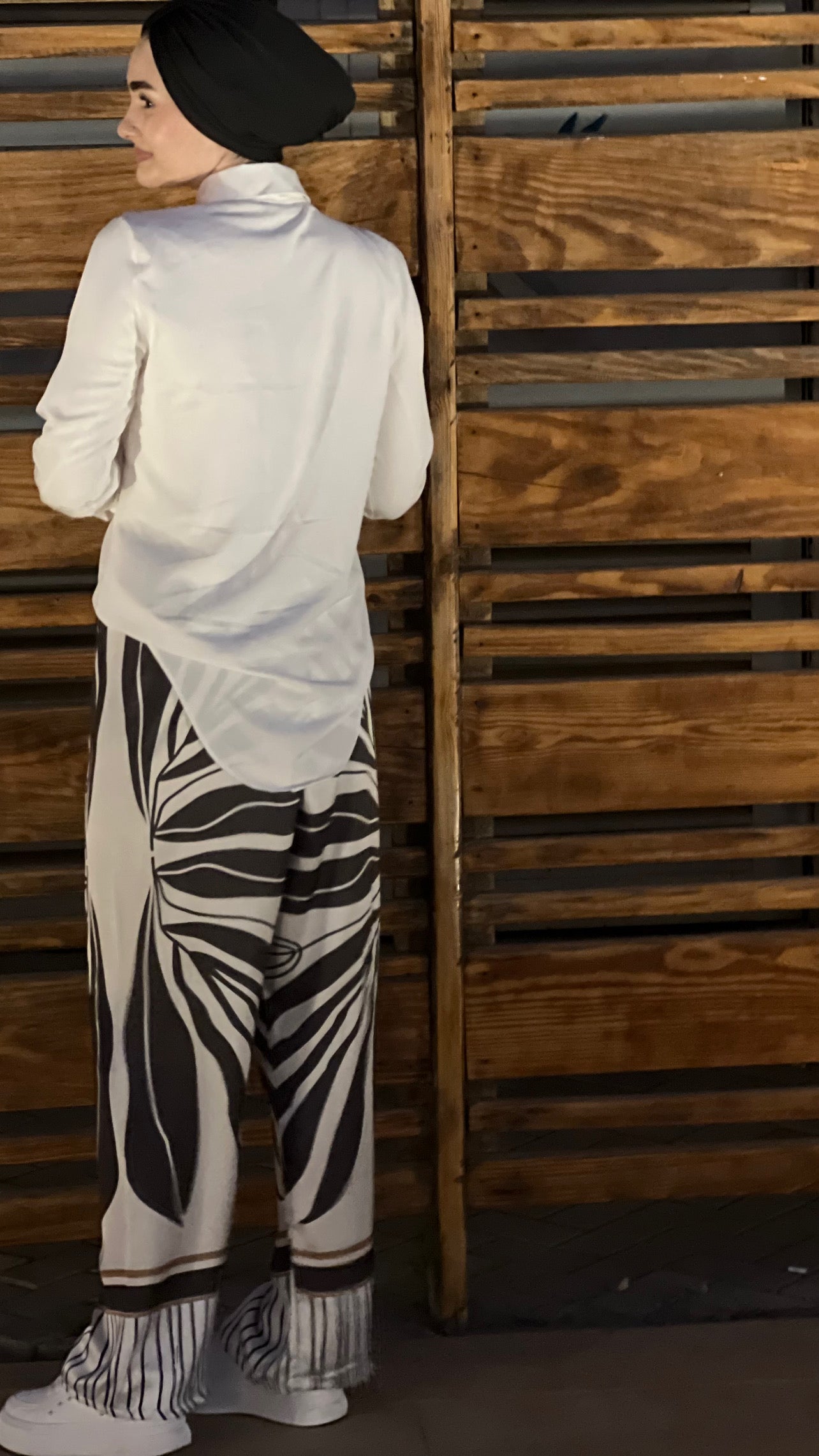 silky satin "alba” pants