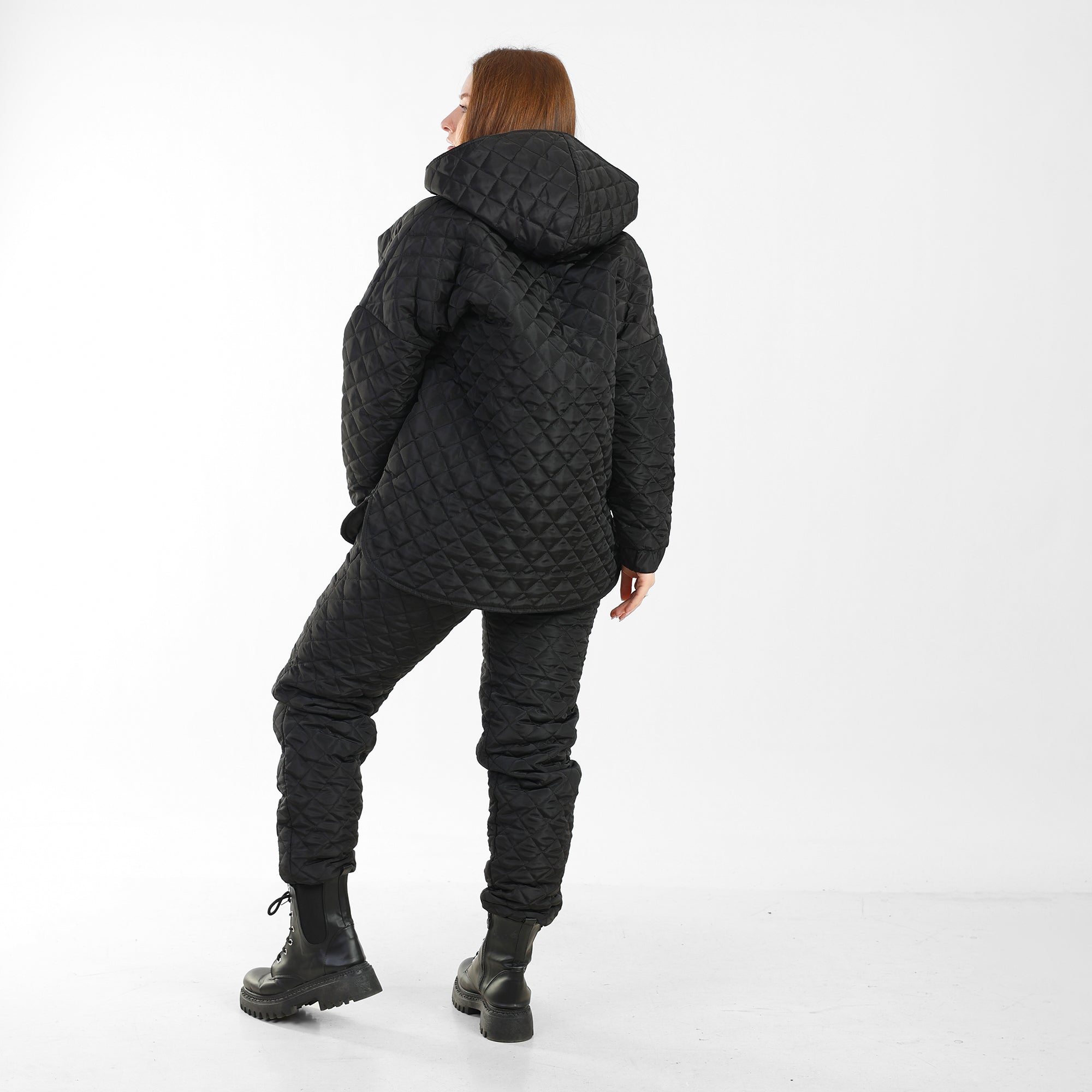 Waterproof black tracksuit