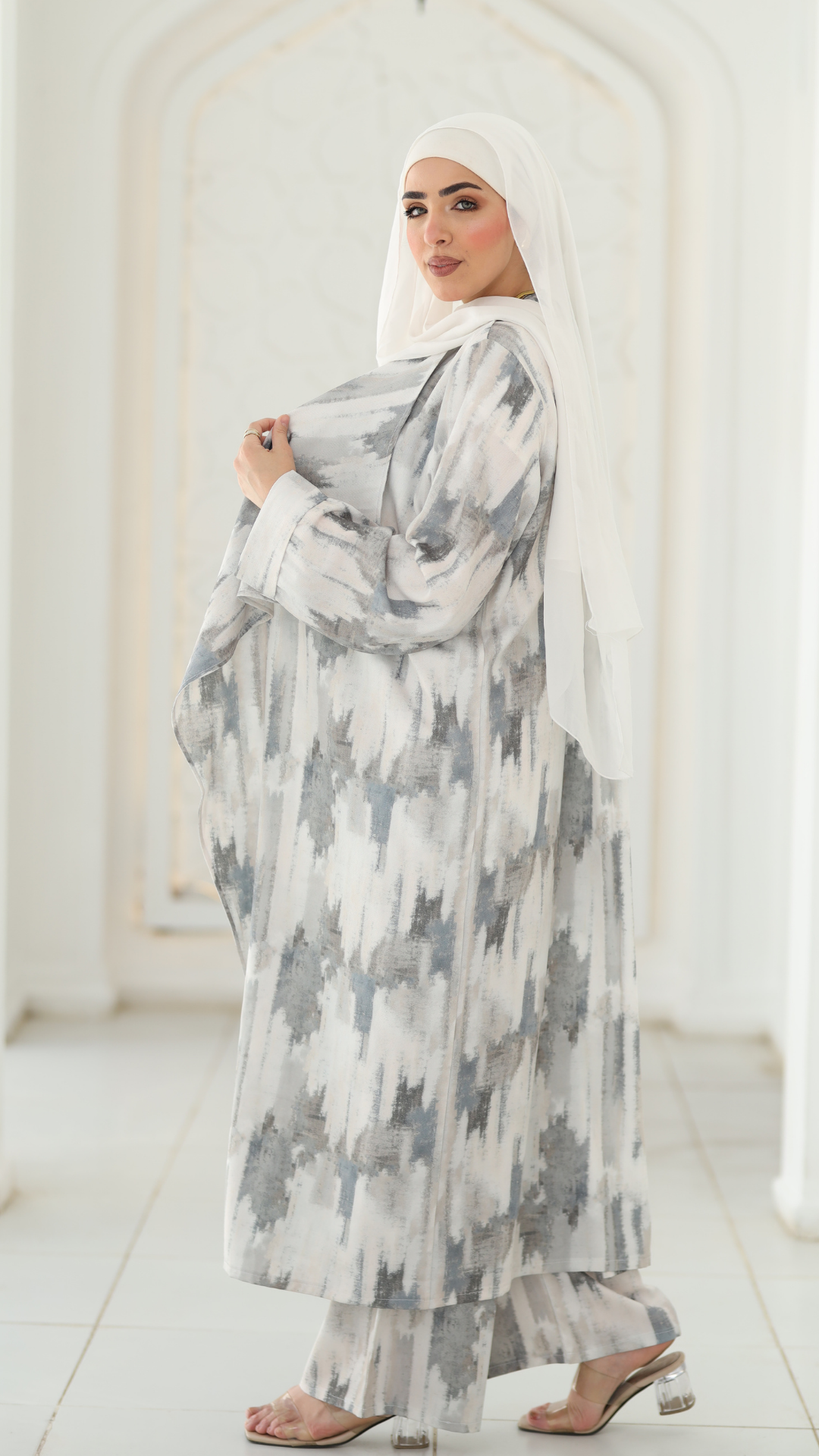 Smoke silver long set