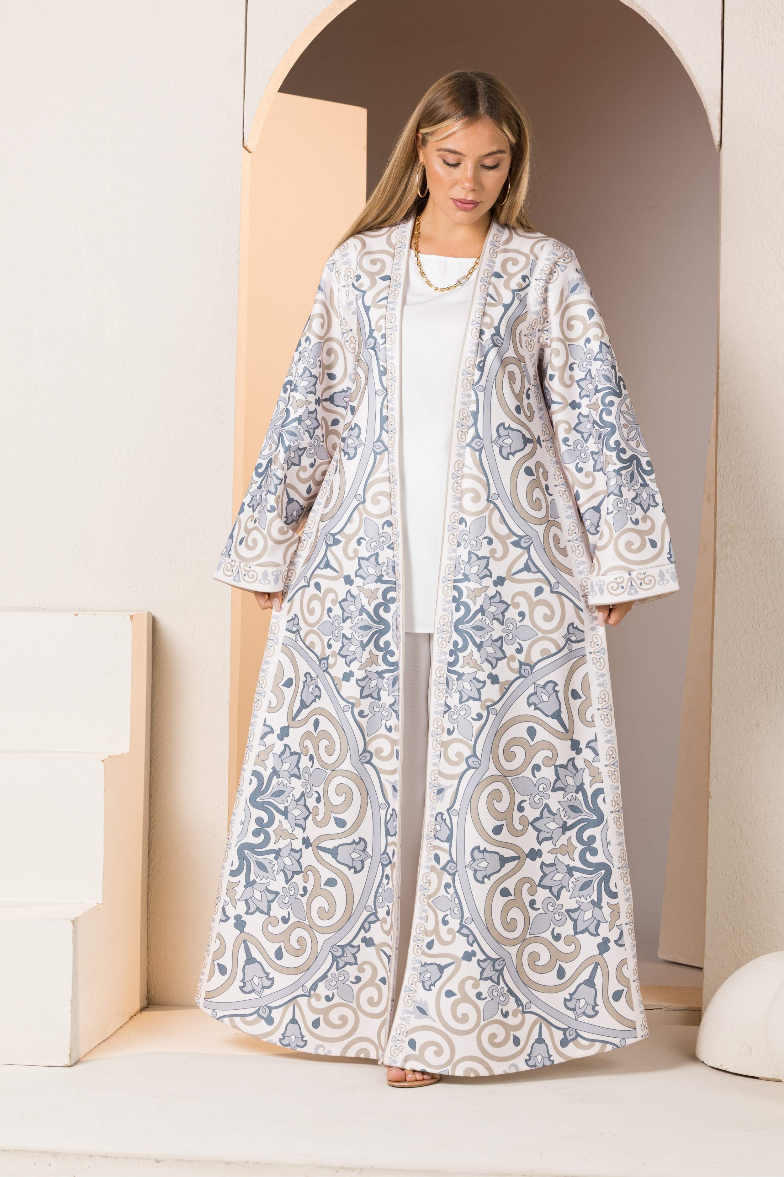 Ivory magic cardigan / kaftan