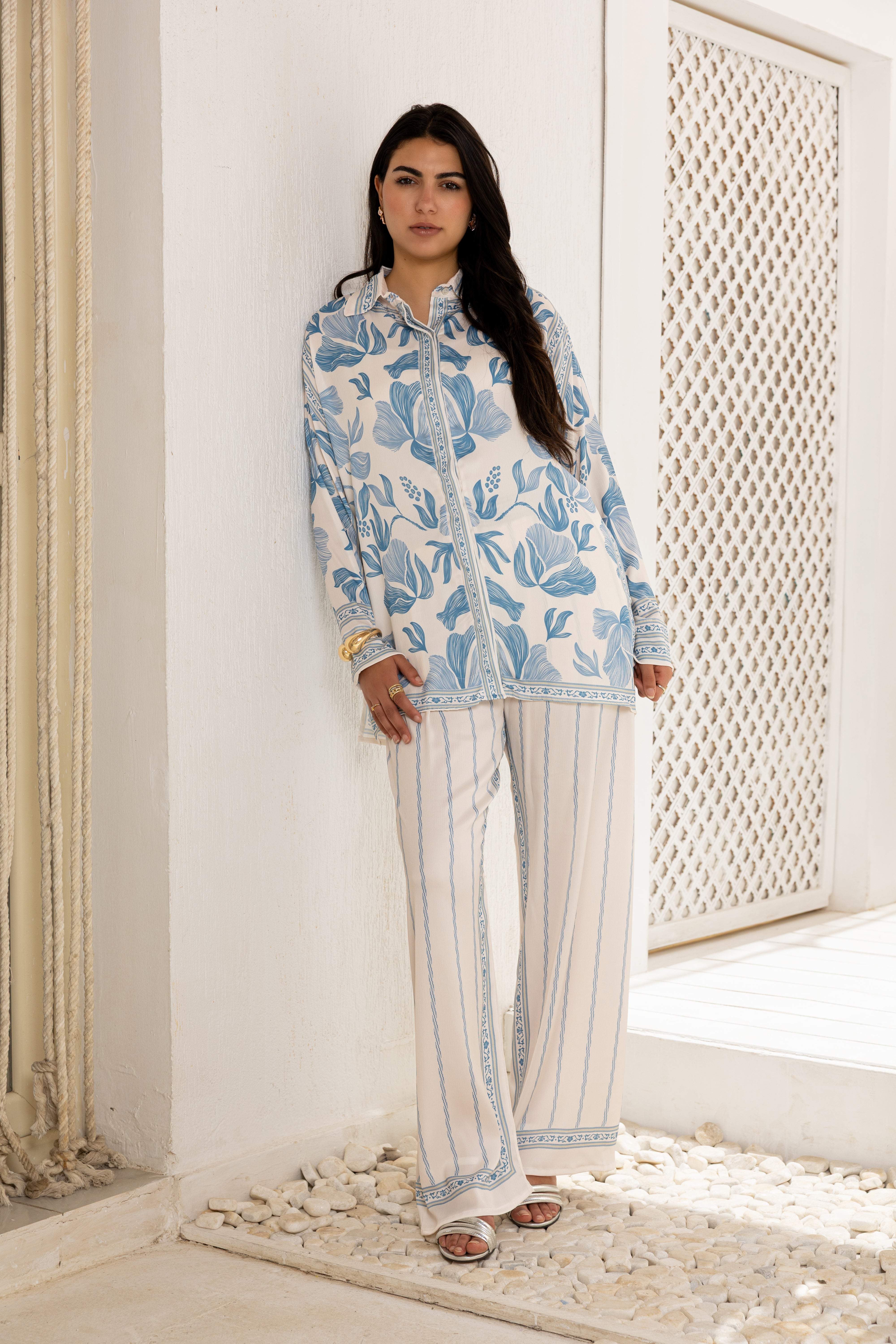 Zahra blue set