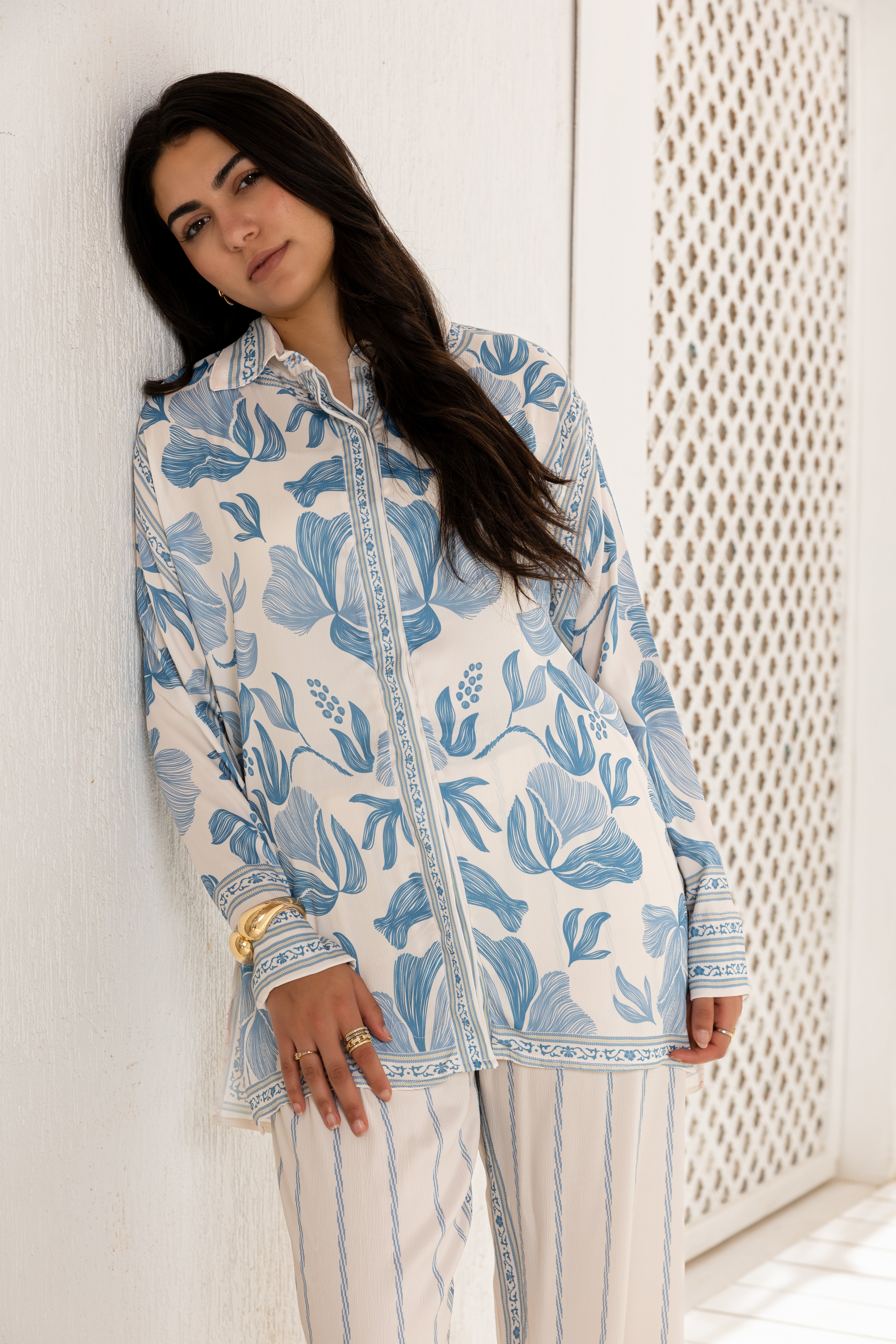 Zahra blue set