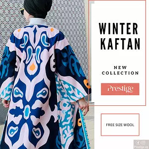 Oriental winter kaftan